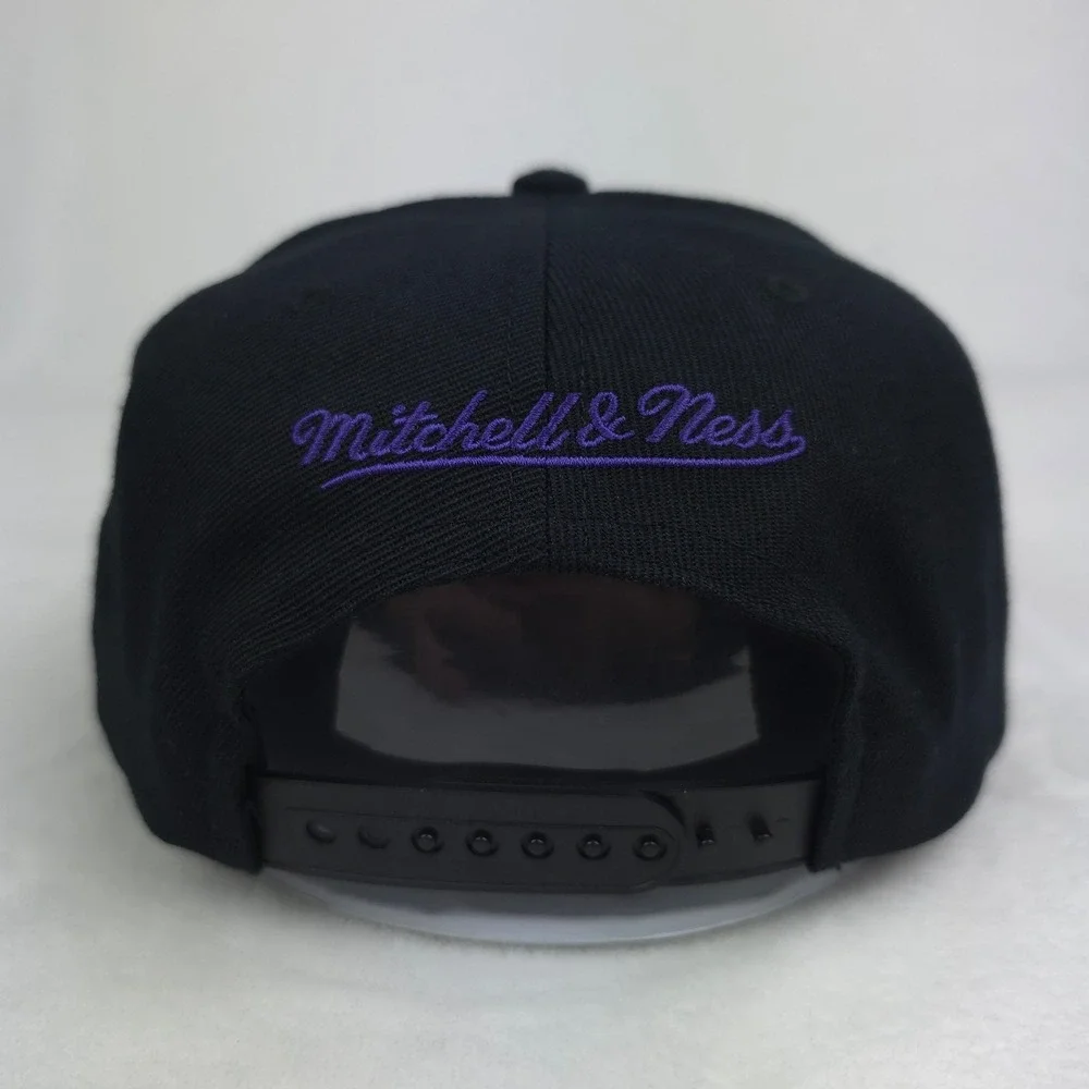 Toronto Raptors‎ Mitchell & Ness NBA Snapback Hat Cap Script Logo Black NWT